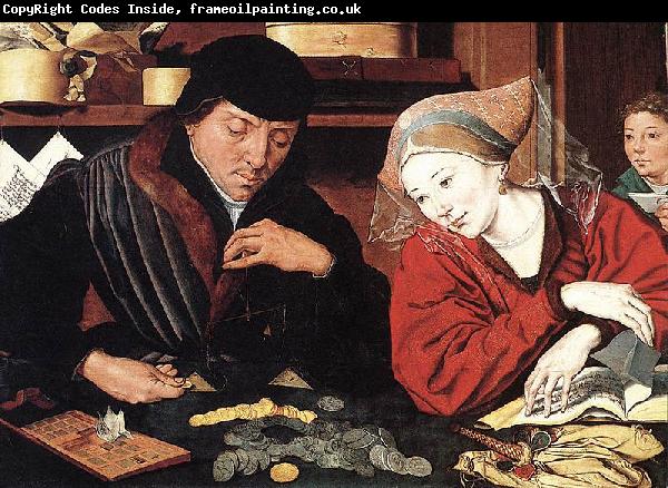 Marinus van Reymerswaele The Banker and His Wife